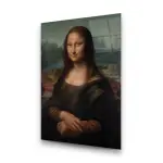 Mona Lisa - Rectangle Wall Glass Art