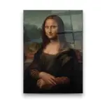 Mona Lisa - Rectangle Wall Glass Art