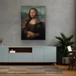 Mona Lisa - Rectangle Wall Glass Art