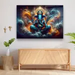 Ganesha - Horizontal Wall Glass Art