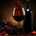 Red Wine - Horizontal Wall Glass Art