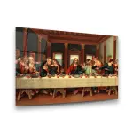 The Last Supper - Horizontal Wall Glass Art