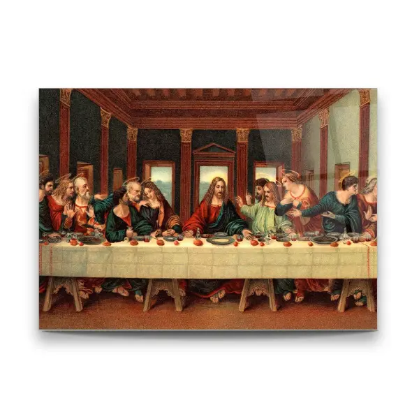 The Last Supper - Horizontal Wall Glass Art