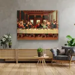 The Last Supper - Horizontal Wall Glass Art
