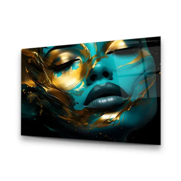 Mermaid - Horizontal Wall Glass Art