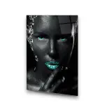 Shining Woman - Rectangle Wall Glass Art
