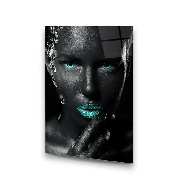 Shining Woman - Rectangle Wall Glass Art