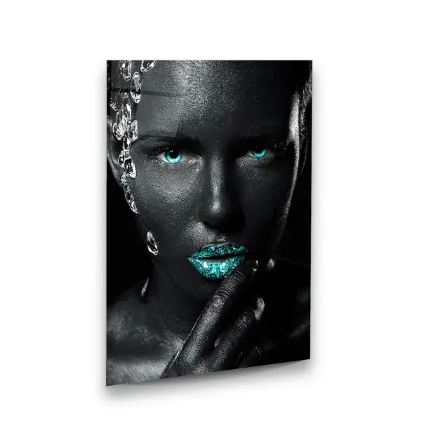 Shining Woman - Rectangle Wall Glass Art