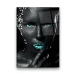 Shining Woman - Rectangle Wall Glass Art