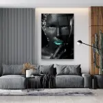 Shining Woman - Rectangle Wall Glass Art