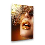 Bright Kiss - Rectangle Glass Art