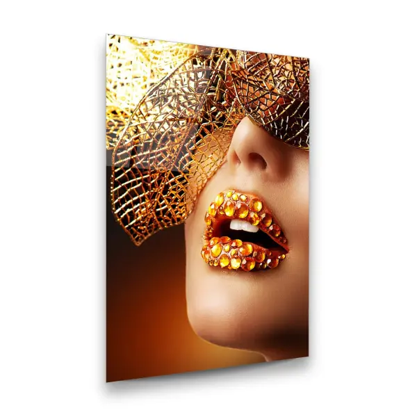 Bright Kiss - Rectangle Glass Art