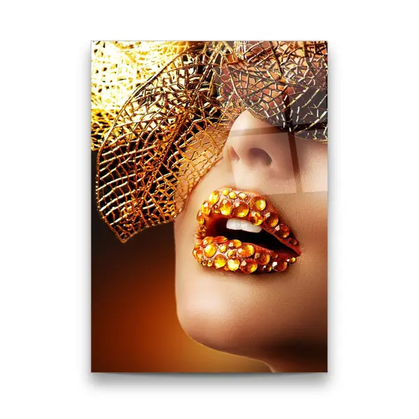 Bright Kiss - Rectangle Glass Art