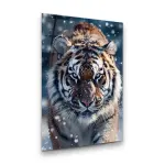 Upcoming Tiger - Rectangle Glass Art