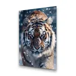 Upcoming Tiger - Rectangle Glass Art