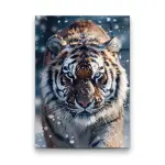 Upcoming Tiger - Rectangle Glass Art