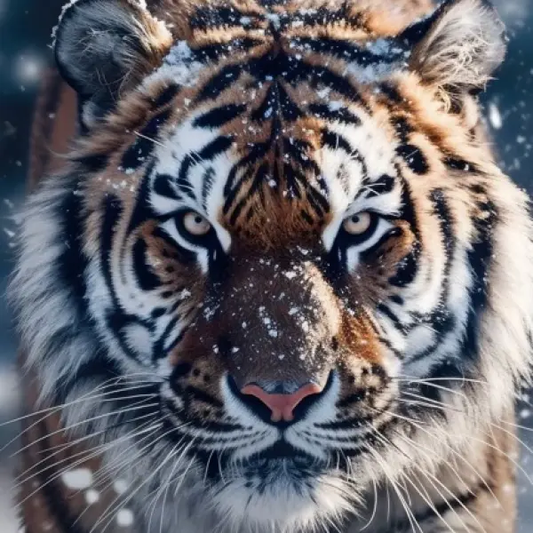 Upcoming Tiger - Rectangle Glass Art