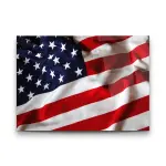 USA Flag - Horizontal Glass Art