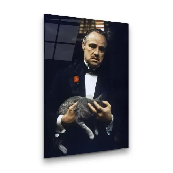 The Godfather - Rectangle Glass Art