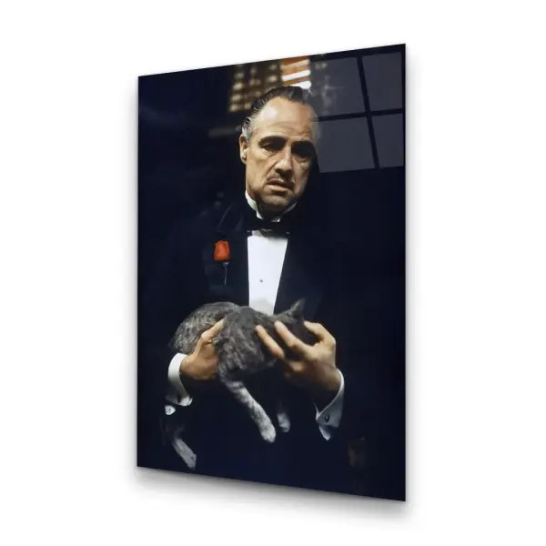 The Godfather - Rectangle Glass Art