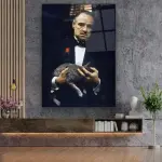 The Godfather - Rectangle Glass Art
