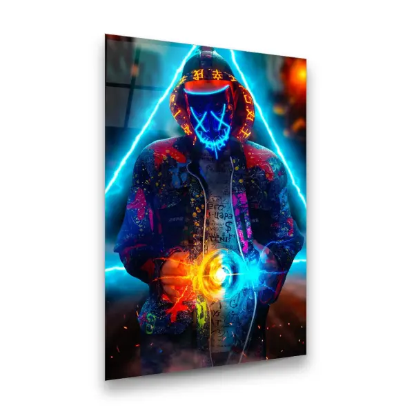 Magnetic Power - Rectangle Glass Art