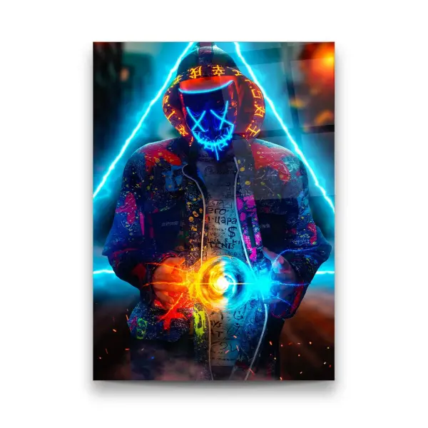 Magnetic Power - Rectangle Glass Art