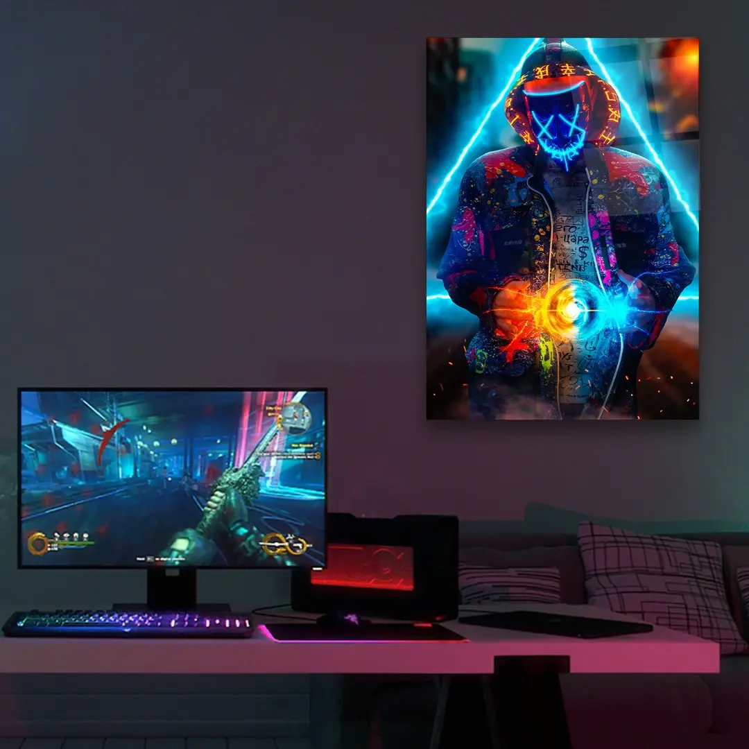 Magnetic Power - Rectangle Glass Art