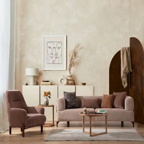 Cratos Wood Sofa Set (3+3+1+1)