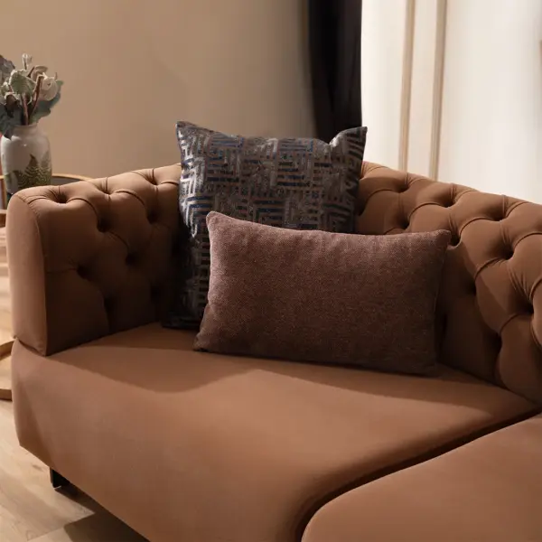 Cratos Wood Sofa Set (3+3+1+1)