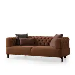 Cratos Wood Sofa Set (3+3+1+1)
