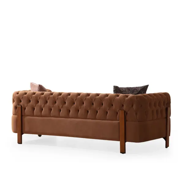 Cratos Wood Sofa Set (3+3+1+1)