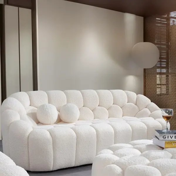 Balloon Style Sofa Set (3+3+1)