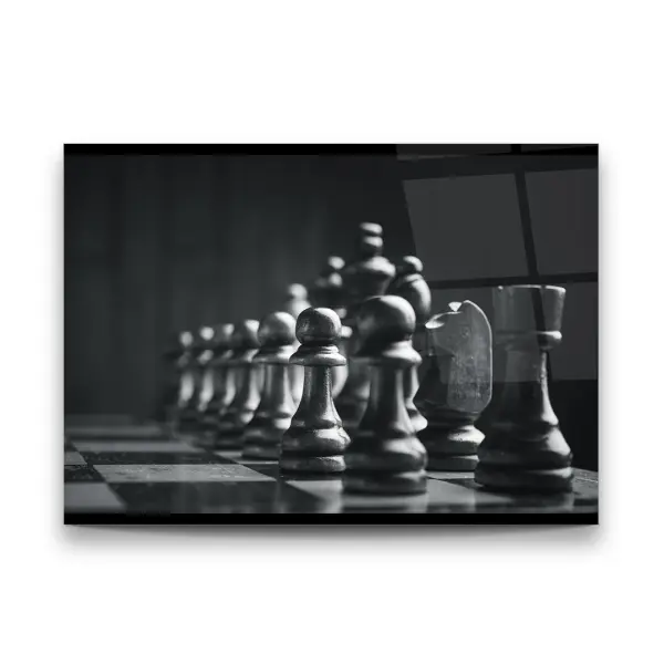 Chess - Horizontal Glass Art