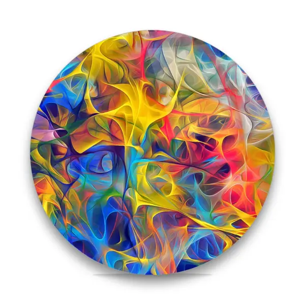 Color Mix Illustration - Circle Glass Art