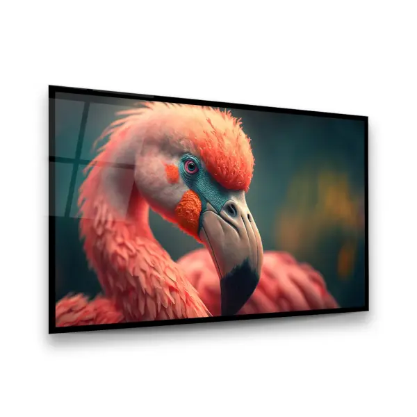 Flamingo - Horizontal Glass Art