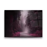 Purple Color of Nature - Horizontal Glass Art