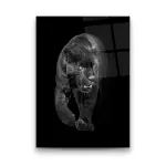 Puma - Rectangle Glass Art