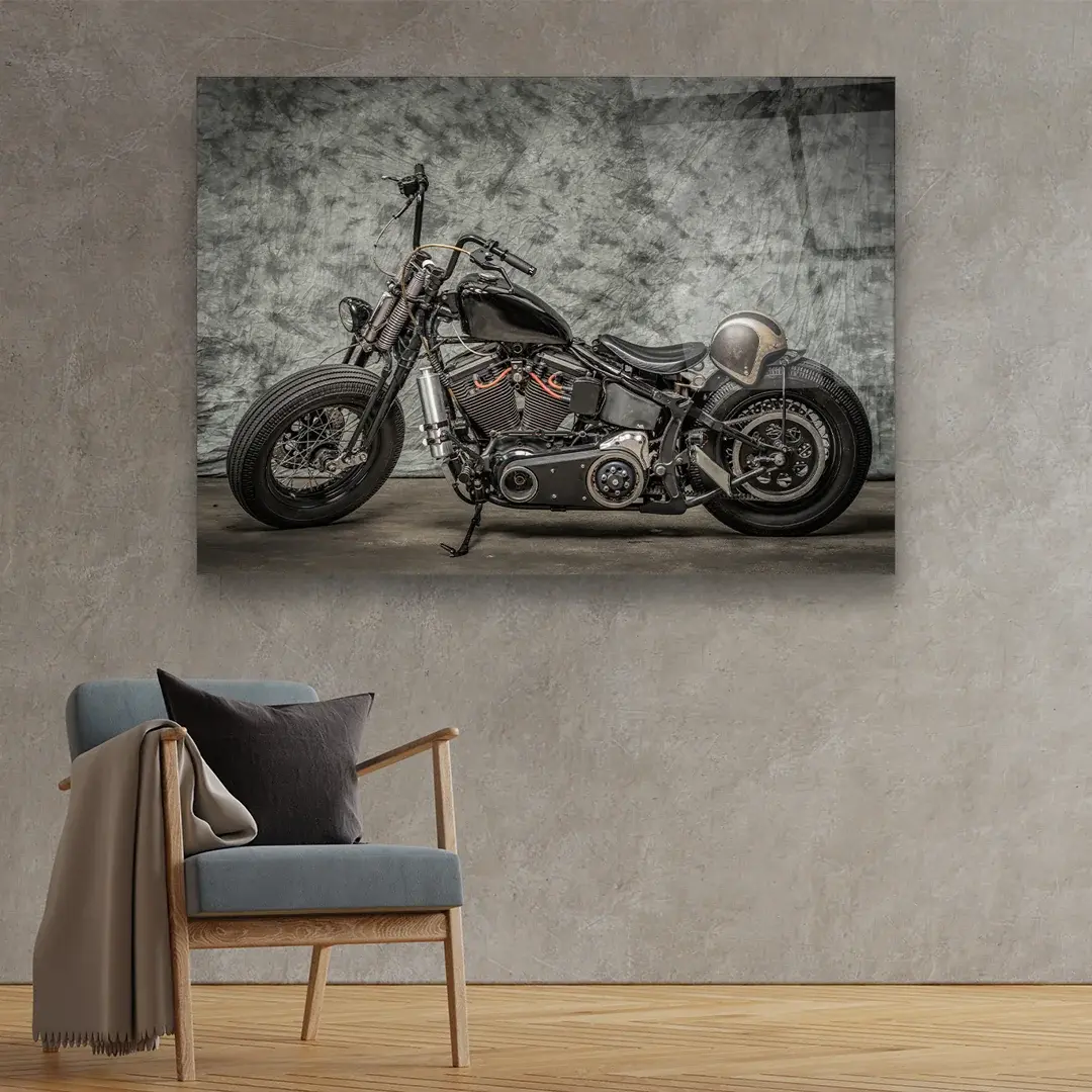 Harley Davidson - Horizontal Glass Art