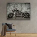 Harley Davidson - Horizontal Glass Art