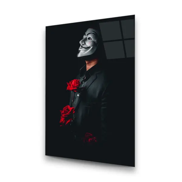 V For Vendetta - Rectangle Glass Art