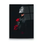 V For Vendetta - Rectangle Glass Art