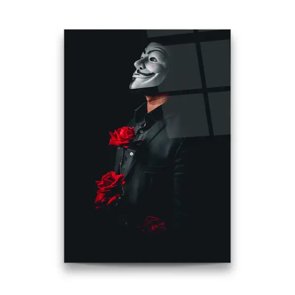 V For Vendetta - Rectangle Glass Art