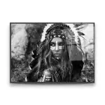 Indıan 2 - Horizontal Glass Art