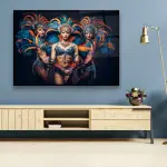 The Dancers - Horizontal Glass Art