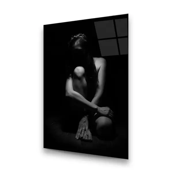 Melancholy - Rectangle Glass Art