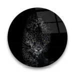 Bengal Tiger - Circle Glass Art