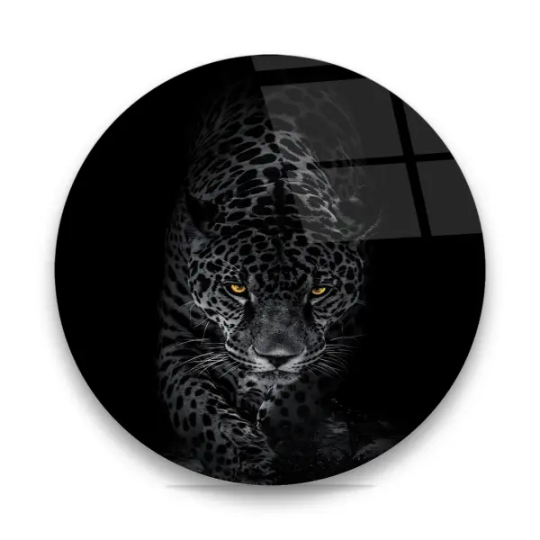 Bengal Tiger - Circle Glass Art