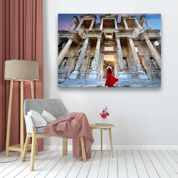 Old City - Horizontal Glass Art