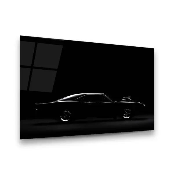Dodge Car - Horizontal Glass Art